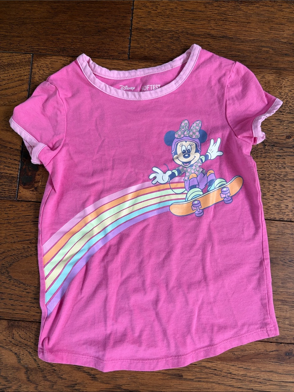 3 for $12 💚 Pink Minnie Mouse Skateboard Tee